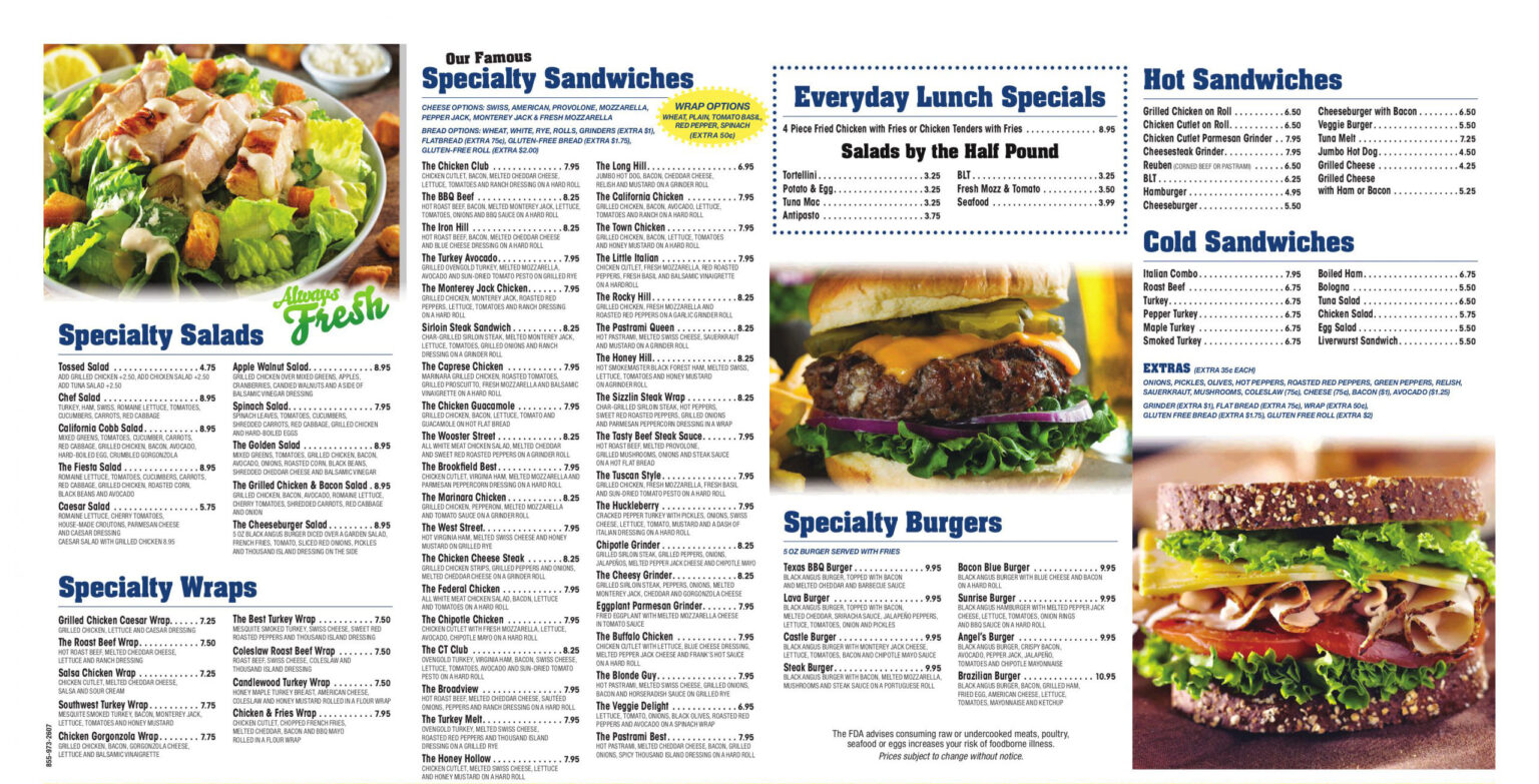 Angel’s Deli - Menu